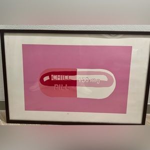 Framed “Chill Pill” Art